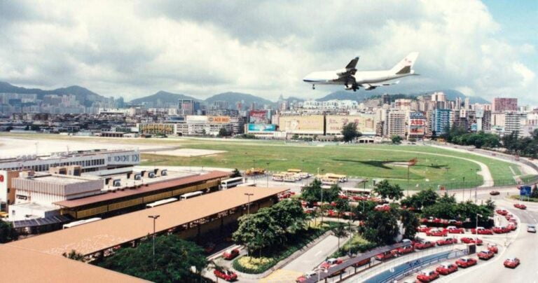 1995年啟德機場仍在運作