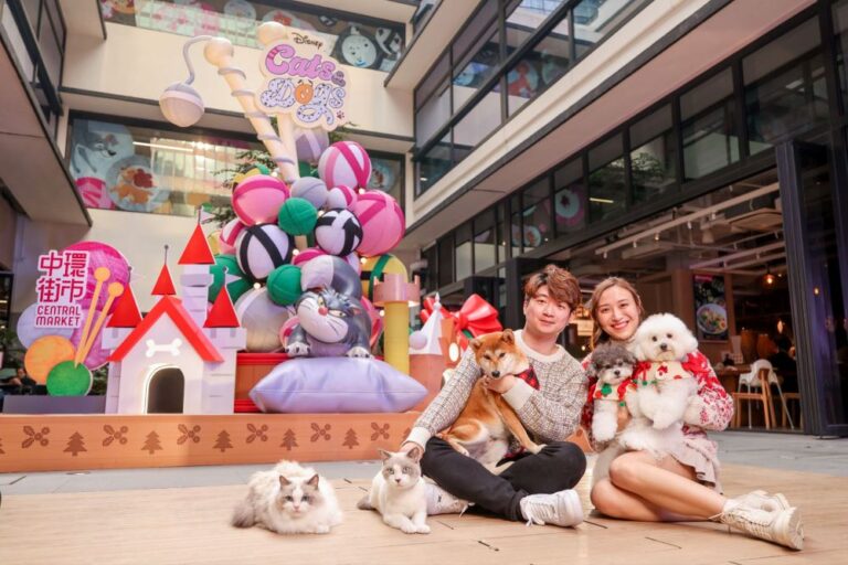 《仙履奇缘》魯斯福、《101斑點狗》及《富貴貓》瑪麗齊聚中環街市