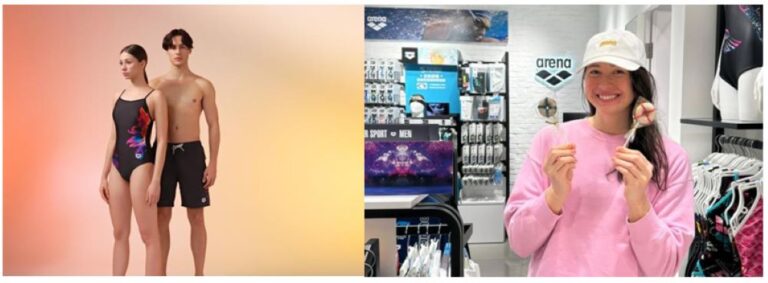 球專業泳裝品牌arena沙田店隆重開幕 品牌大使何詩蓓率先到訪參觀 發佈全新2025春夏泳衣「Blossom」系列 綻放自我 週末免費大派水泡造型冬甩及推出全店8折優惠祝賀開張