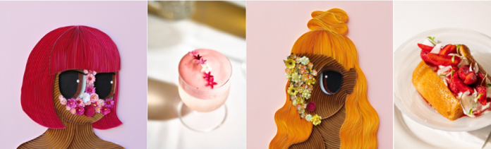 image (2) 由左至右: 喬裝的阿賈 IV、 Jardin de Fleurs、 喬裝的阿賈 IX、 冧酒酒漬蛋糕配士多啤梨及椰香忌廉