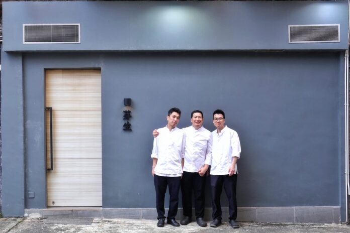 合照1 米芝蓮二星團隊打造大埔區全新割烹料理「芽生 Mebae Kappou」 以 Fine Dining 入門定位演繹現代懷石料理 呈獻剛萌芽的料理初心